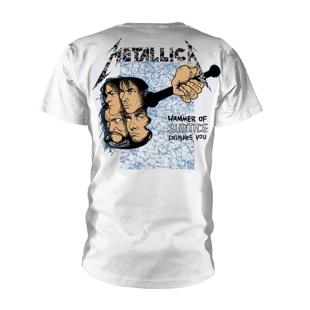 Metallica - And Justice For All White Shirt - 100% Official Merchandise - Image 2