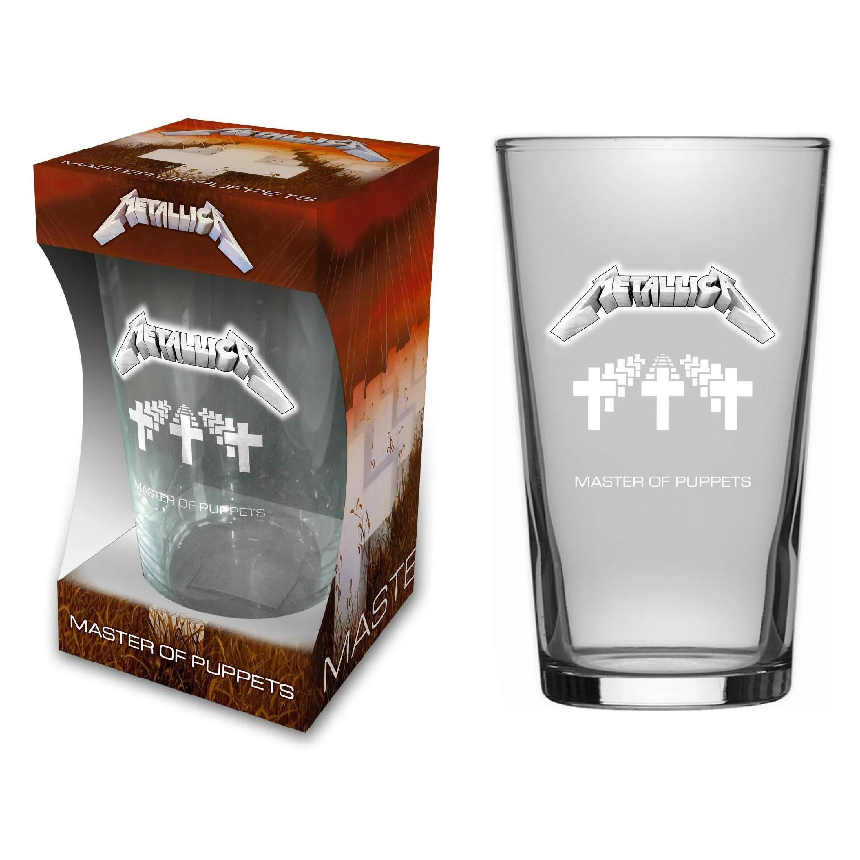 Metallica - Beer Glass - Pint - Master Of Puppets