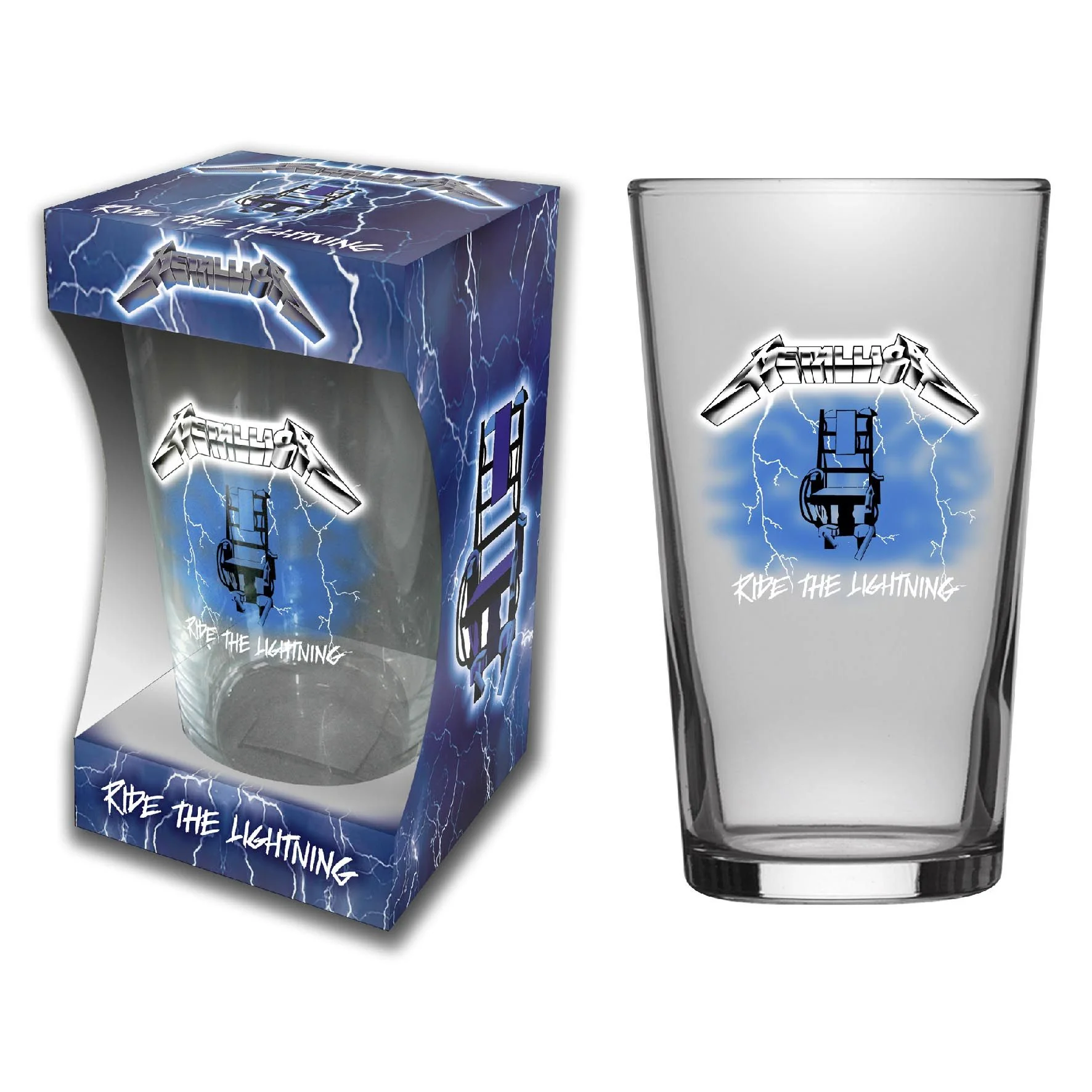 Metallica - Beer Glass - Pint - Ride The Lightning