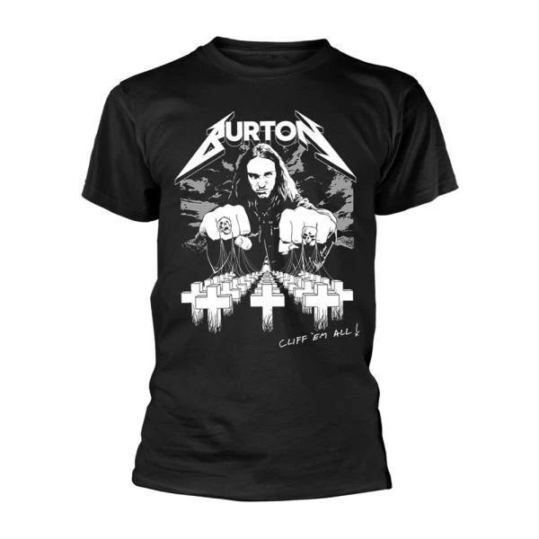 Metallica - Cliff Em All Black Shirt - 100% Official Merchandise