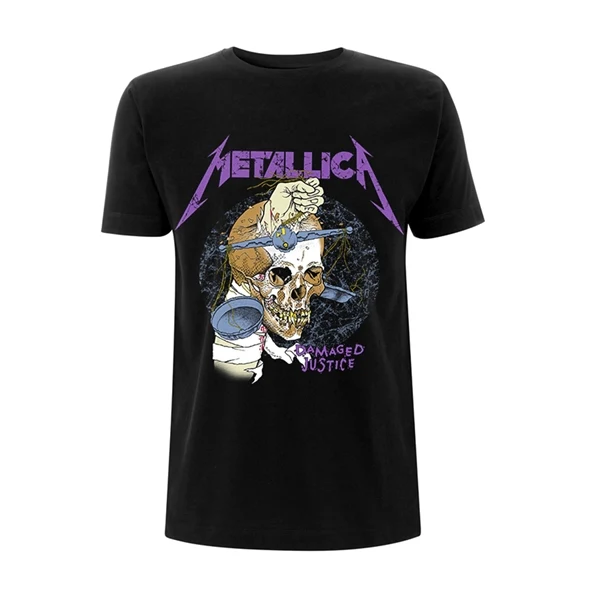 Metallica - Damaged Justice Black Shirt - 100% Official Merchandise