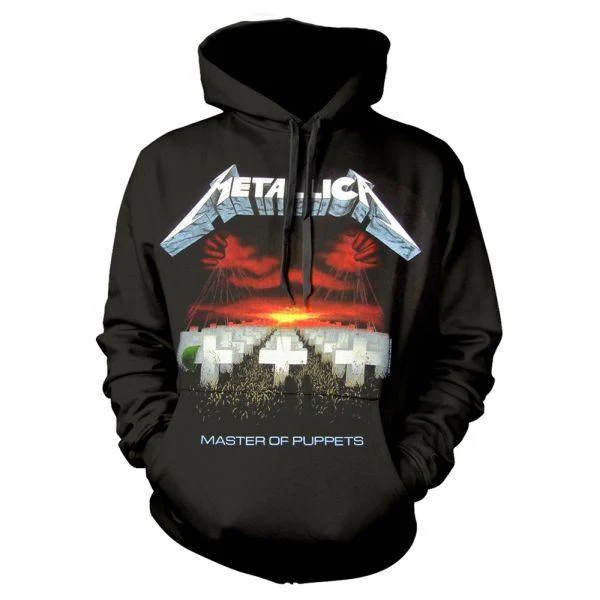 Metallica - Pullover Black Hoodie (Master Of Puppets) - 100% Official Merchandise