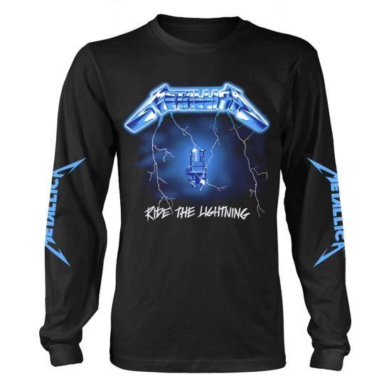 Metallica - Ride The Lightning Black Long Sleeve Shirt - 100% Official Merchandise