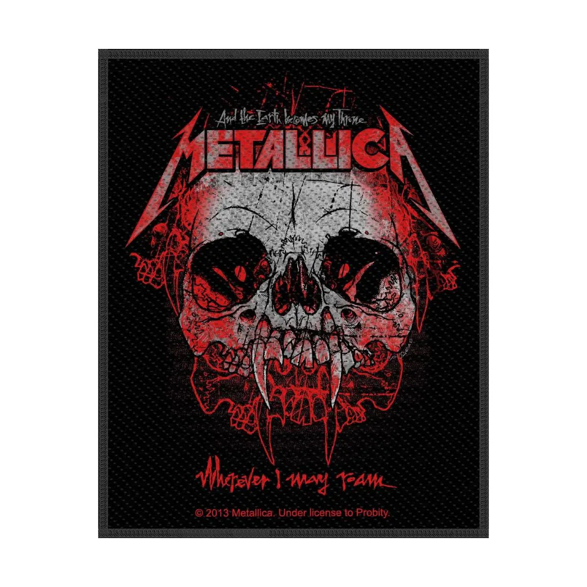 Metallica - Wherever I may Roam  (75mm x 100mm) Sew-On Patch