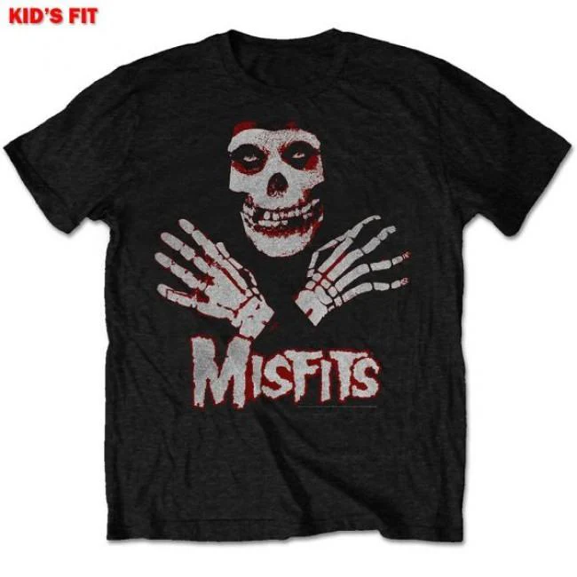 Misfits - Skeleton Hands Toddler and Youth Black Shirt - 100% Official Merchandise
