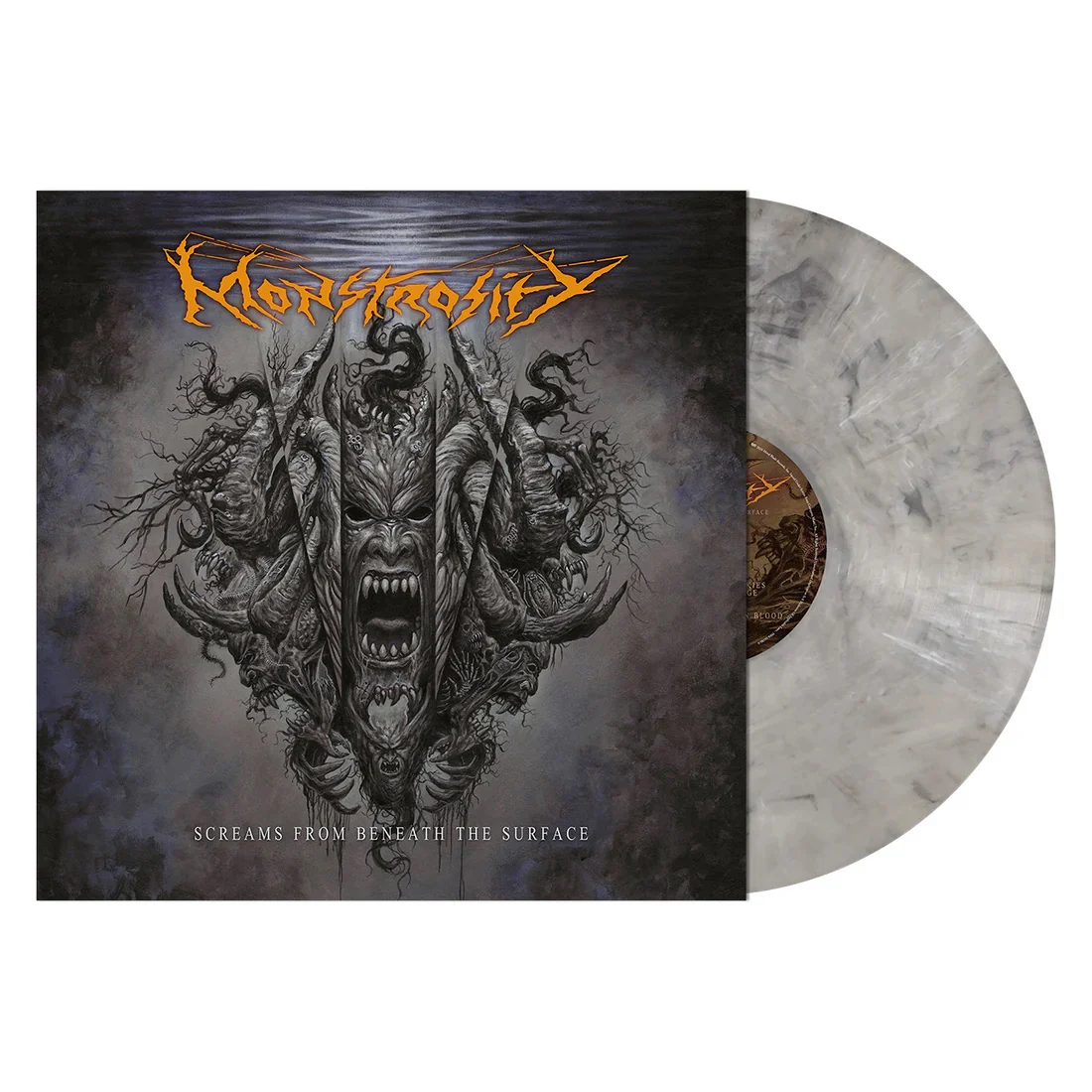 Monstrosity - Screams From Beneath The Surface (Gray Marble vinyl) - Vinyl - New