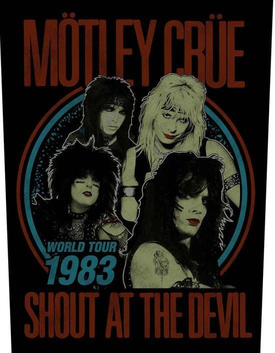 Motley Crue - 1983 Shout At The Devil World Tour - Sew-On Back Patch (295mm x 265mm x 355mm)
