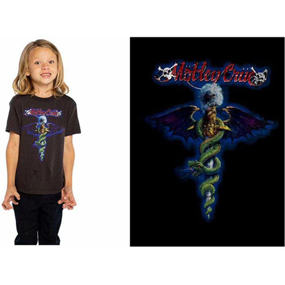 Motley Crue - Dr Feelgood Toddler and Youth Black Shirt - 100% Official Merchandise
