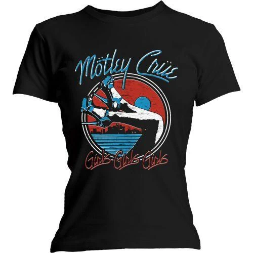 Motley Crue - Heels Womens Fitted Black Shirt - 100% Official Merchandise