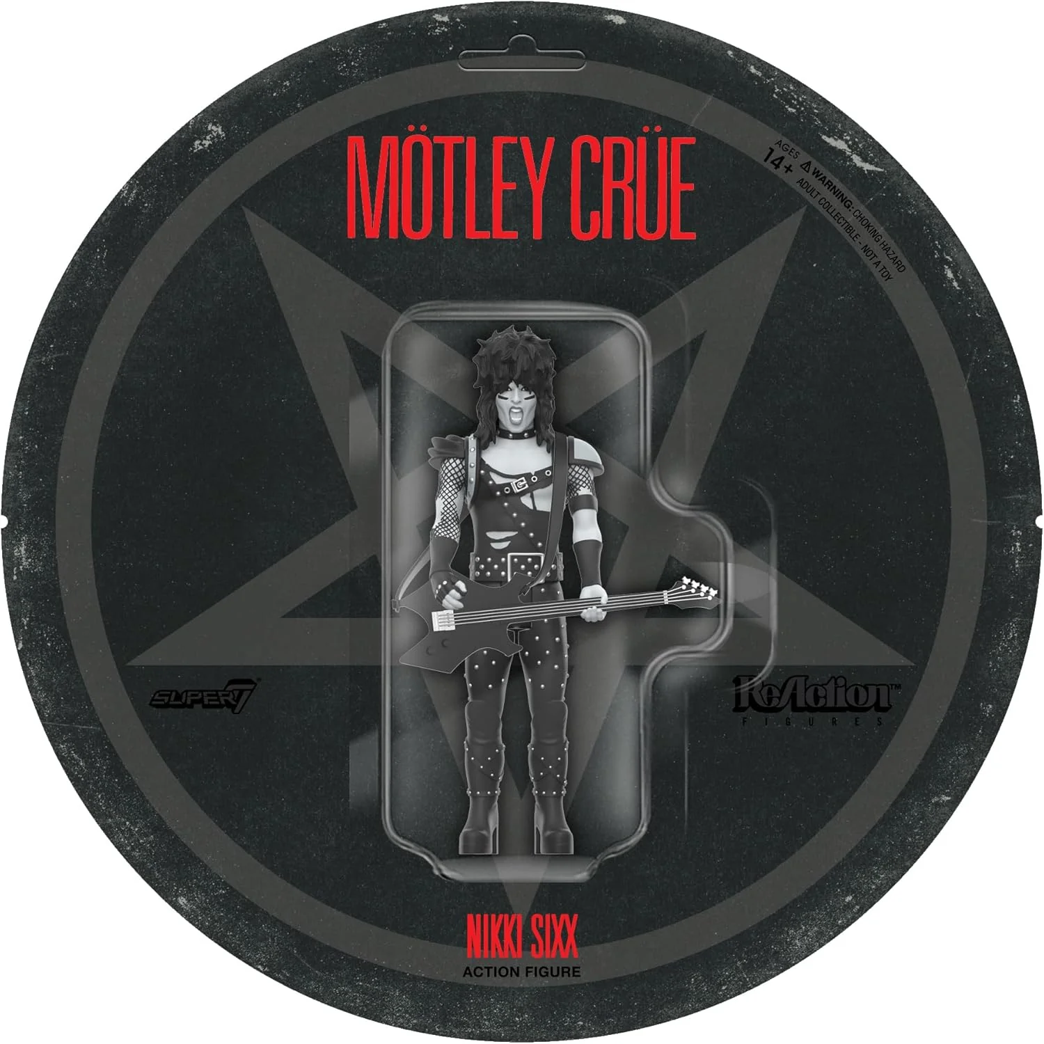 Motley Crue - Nikki Sixx (Shout At The Devil - Wave 2) 3.75 inch Super7 ReAction Figure