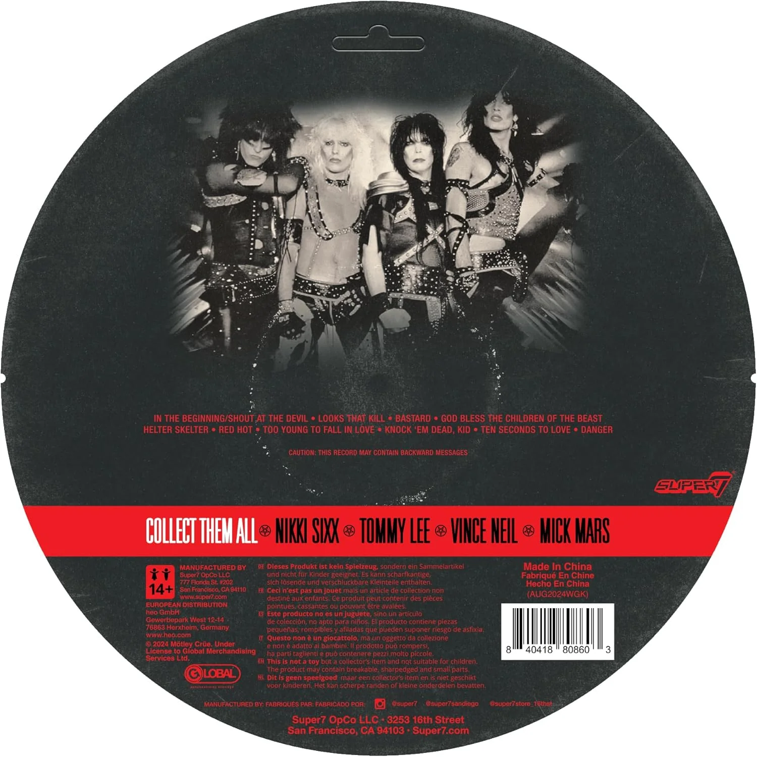 Motley Crue - Vince Neil (Shout At The Devil - Wave 2) 3.75 inch Super7 ReAction Figure - Image 3