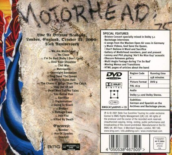 Motorhead - 25 And Alive - Boneshaker (2019 CD/DVD reissue) (R0) - CD - New - Image 2