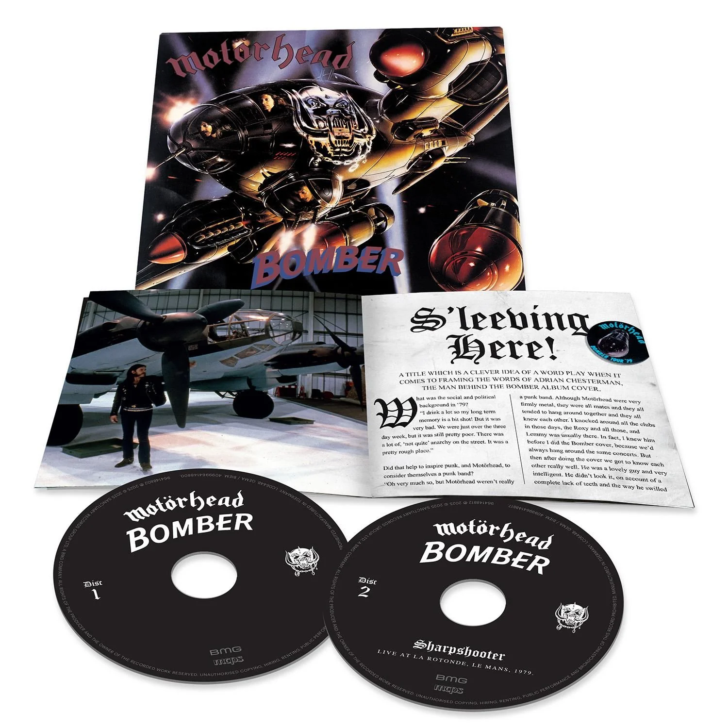 Motorhead - Bomber (50th Anniversary Deluxe Ed. 2025 2CD digipak reissue) - CD - New