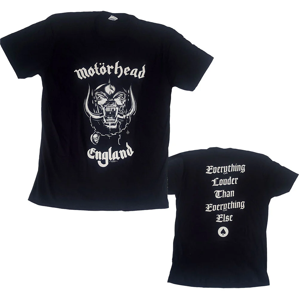Motorhead - England Black Shirt - 100% Official Merchandise