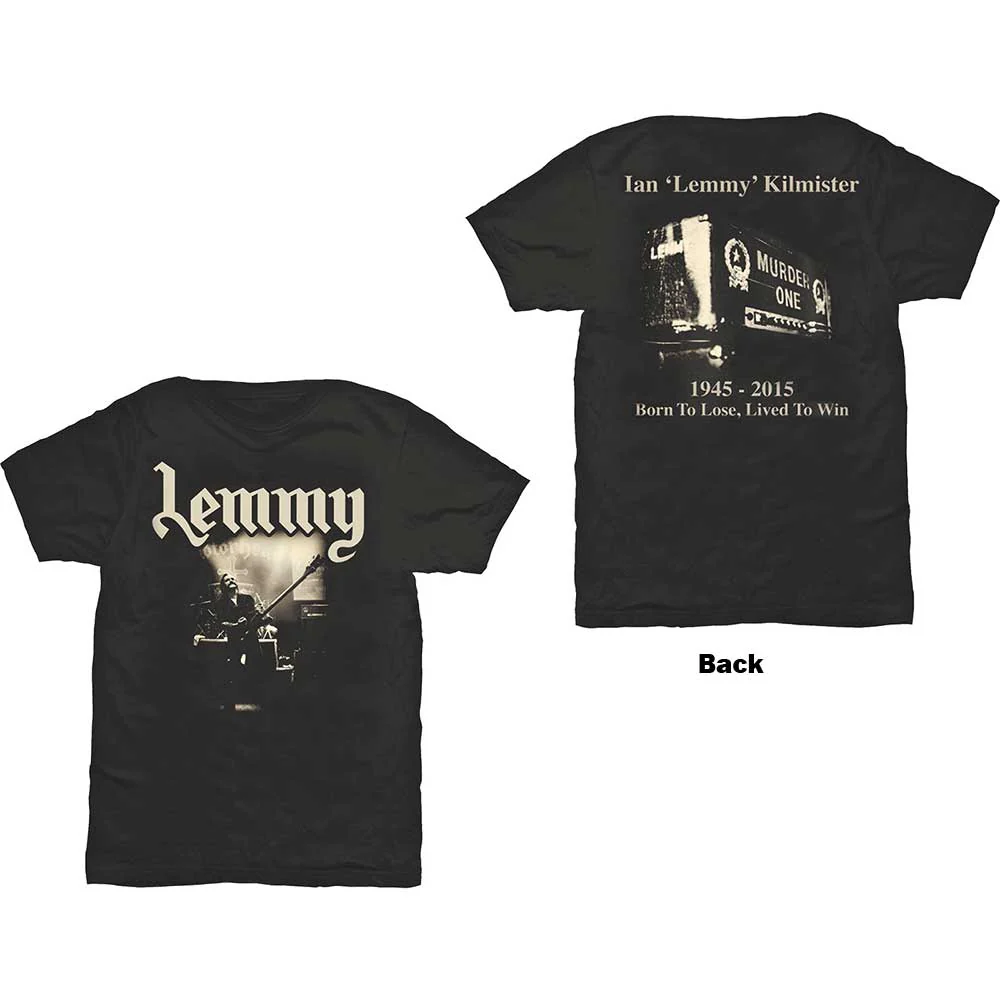 Motorhead - Lemmy Lived To Win Black Shirt - 100% Official Merchandise