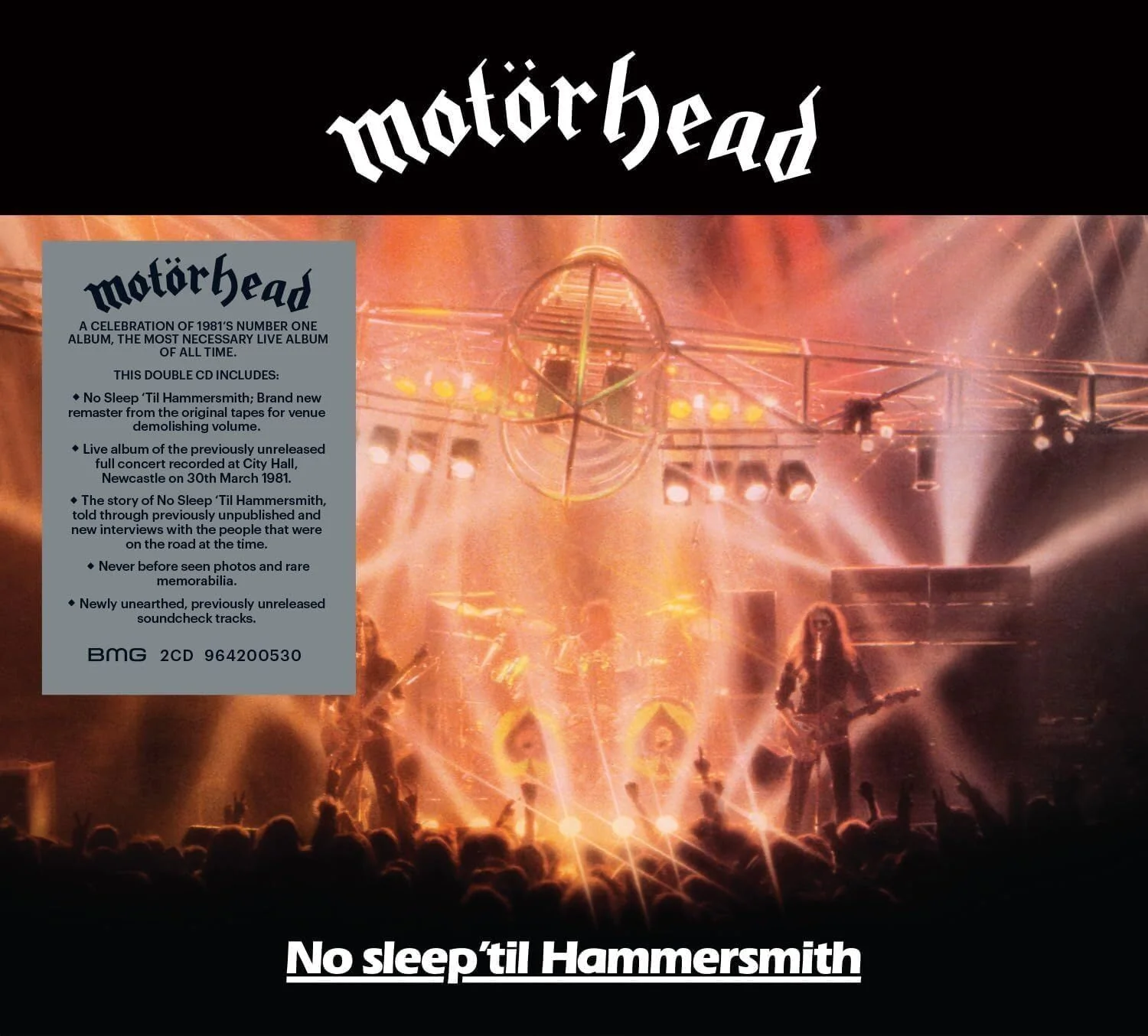Motorhead - No Sleep 'Til Hammersmith (2026 40th Anniversary Ed. 2CD remastered digipak reissue) - CD - New