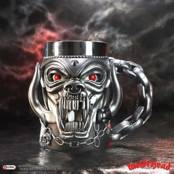 Motorhead - Tankard Snaggletooth - Pint (560ml) 14.5cm high quality resin cast w. removable stainless steel insert