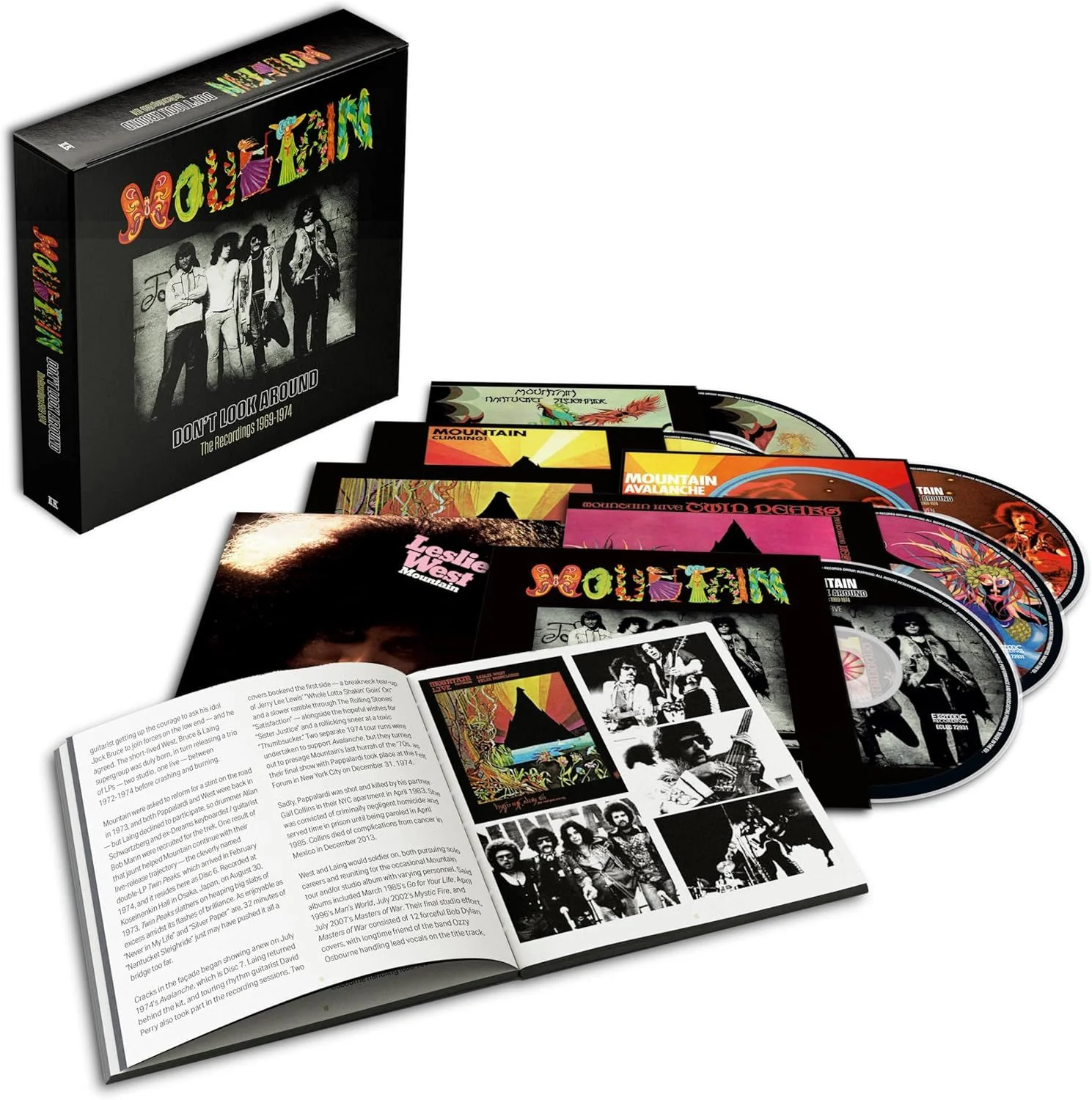 Mountain - Don't Look Around: The Recordings 1969-1974 (Leslie West - Mountain/Live At Woodstock/Climbing!/Nantucket Sleighride/Flowers Of Evil/Twin Peaks (Live)/Avalanche) (7CD Box Set) - CD - New