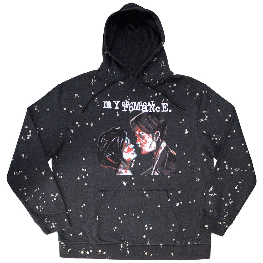 My Chemical Romance - Pullover Black Hoodie (Three Cheers Dip-Dye) - 100% Official Merchandise