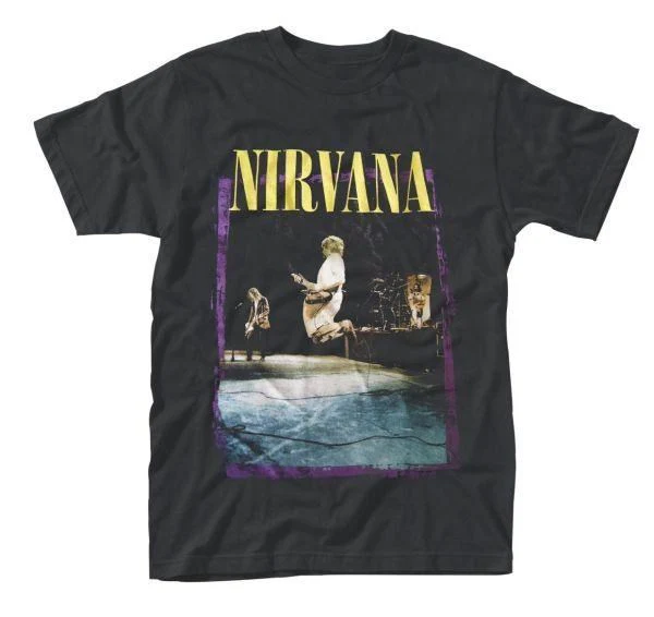 Nirvana - Reading Stage Jump Black Shirt - 100% Official Merchandise