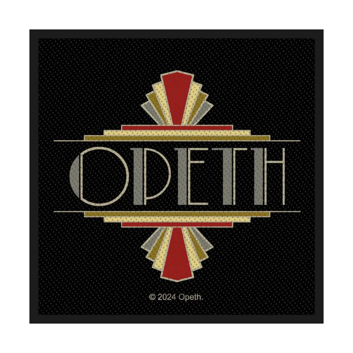 Opeth - Logo Art Deco (100mm x 100mm) Sew-On Patch