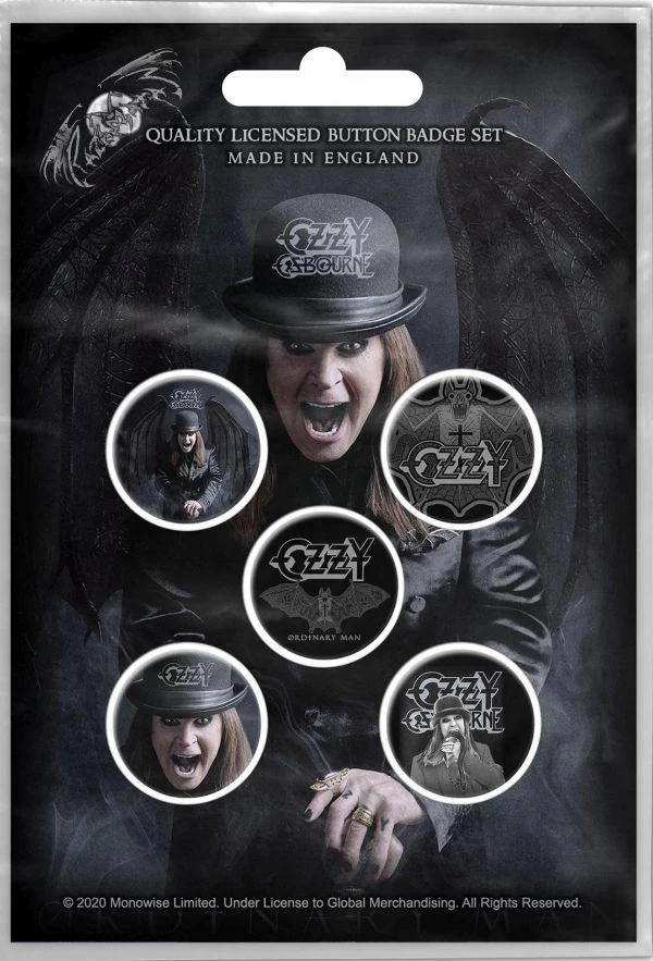 Osbourne, Ozzy - 5 x 2.5cm Button Set - Ordinary Man