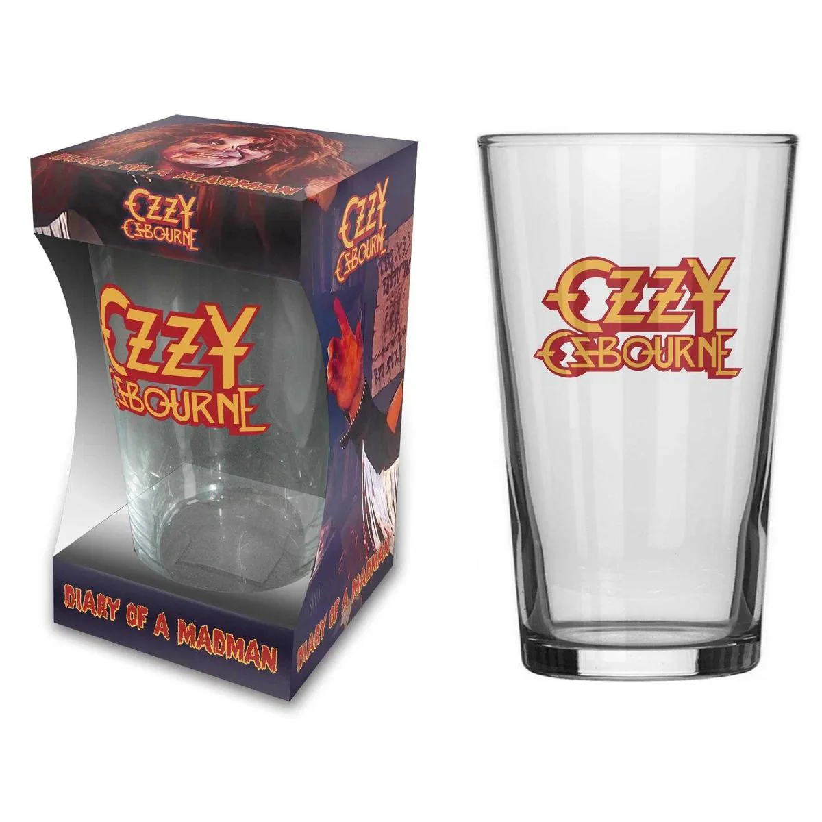 Osbourne, Ozzy - Beer Glass - Pint - Diary Of A Madman