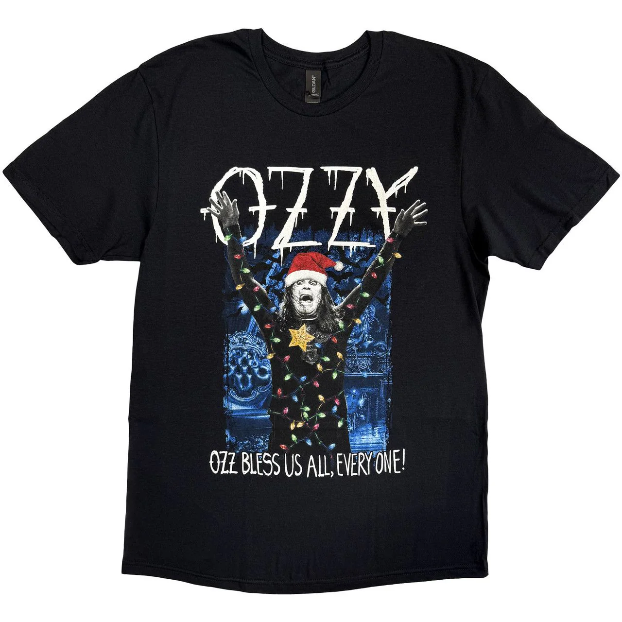 Osbourne, Ozzy - Ozz Bless Us All Xmas Black Shirt - 100% Official Merchandise