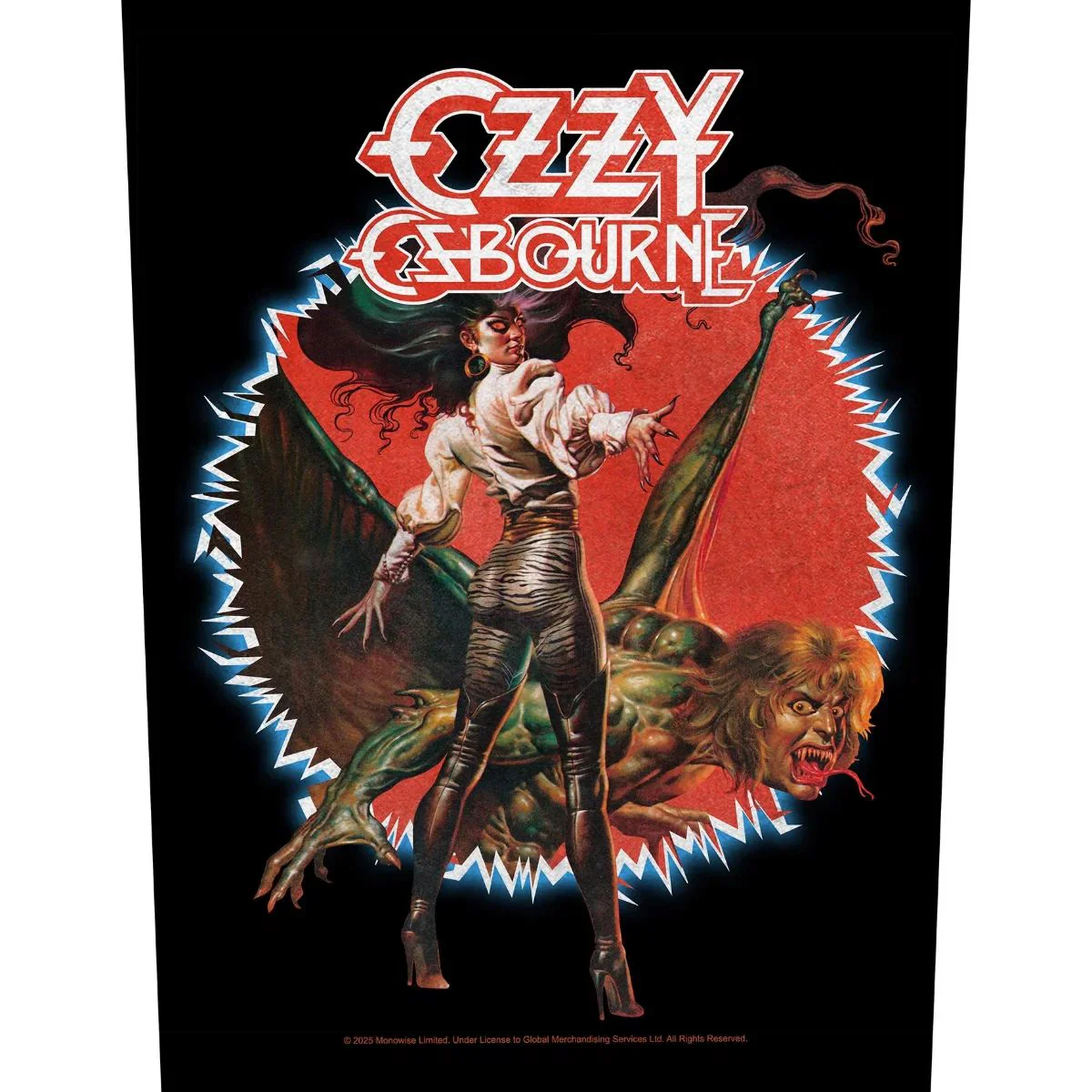 Osbourne, Ozzy - Ultimate Sin - Sew-On Back Patch (295mm x 265mm x 355mm)