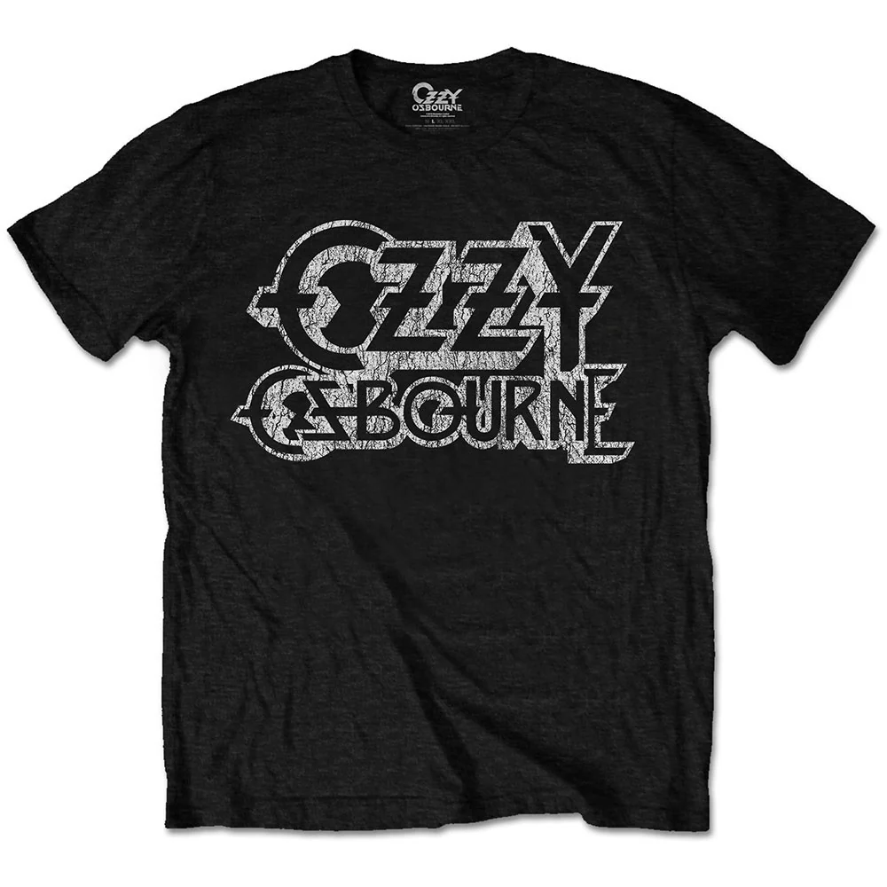 Osbourne, Ozzy - Vintage Logo Black Shirt - 100% Official Merchandise