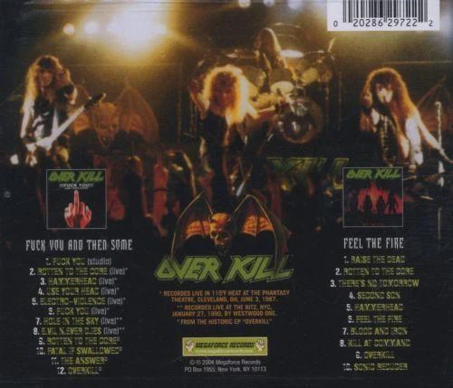 Overkill - Fuck You And Then Some/Feel The Fire (2CD) - CD - New - Image 2