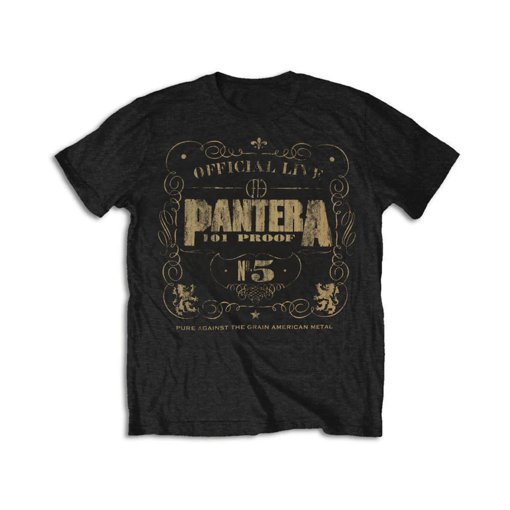 Pantera - 101 Black Shirt - 100% Official Merchandise