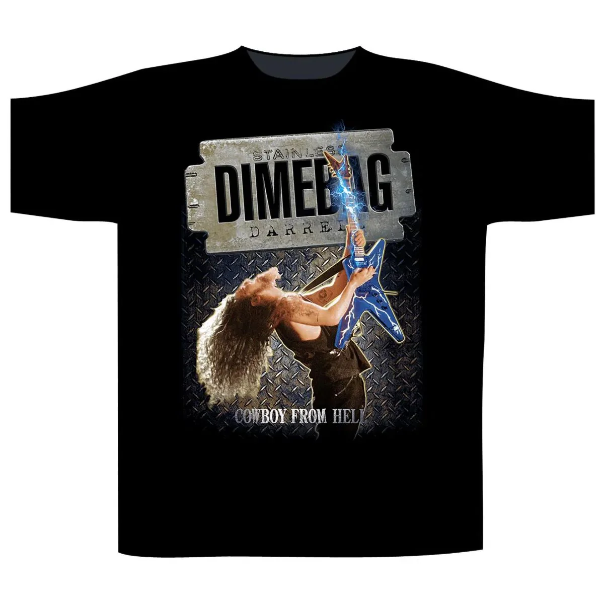 Pantera - Dimebag Stainless Black Shirt - 100% Official Merchandise