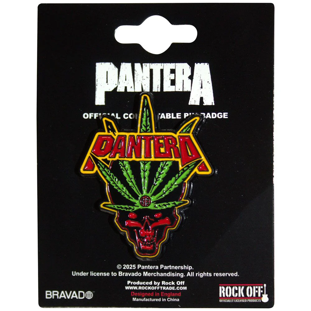 Pantera - Pin Badge - Leaf Skull