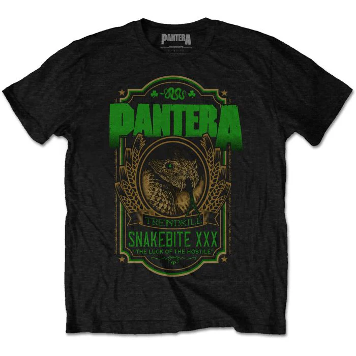 Pantera - Snakebite XXX Black Shirt - 100% Official Merchandise