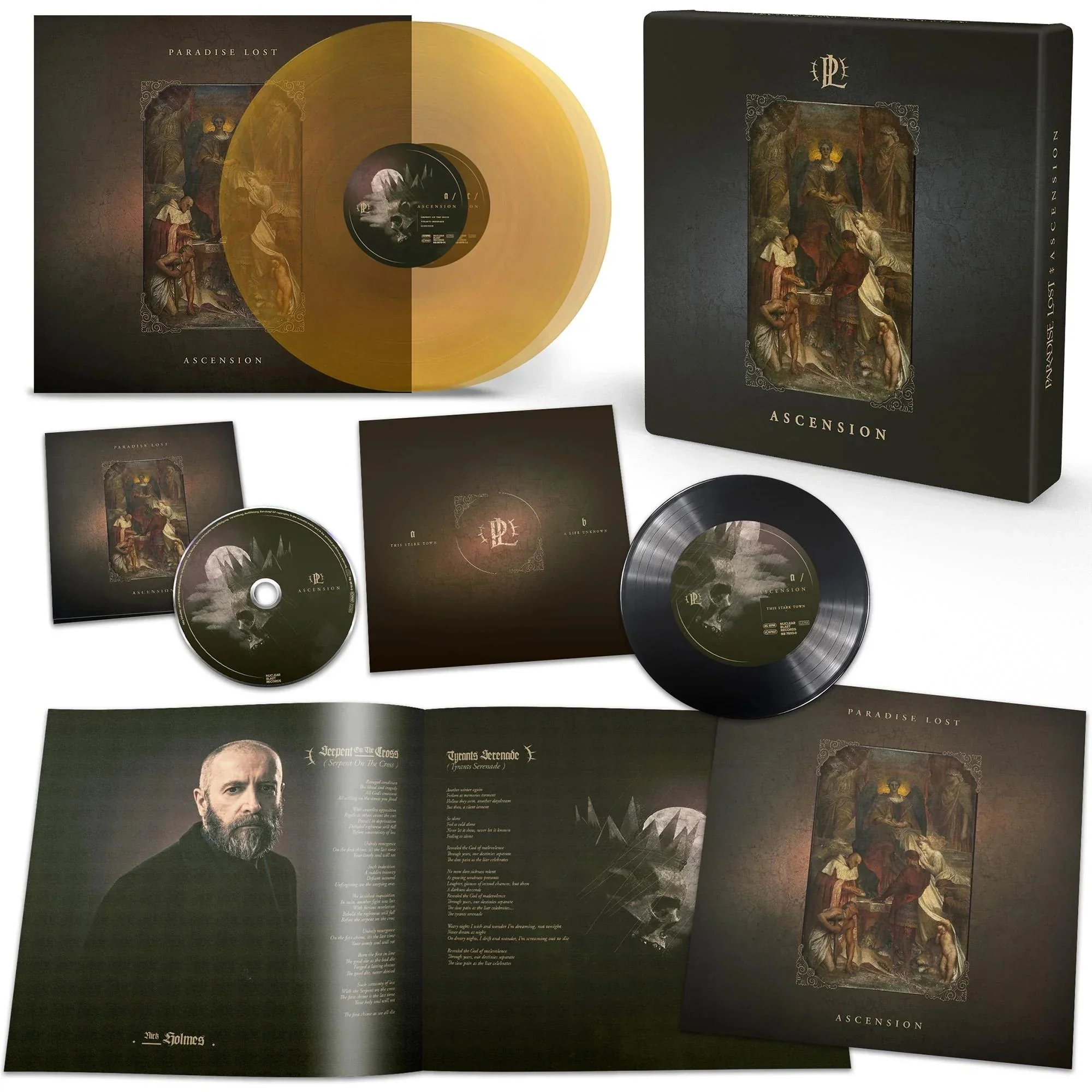 Paradise Lost - Ascension (Ltd. Ed. 2LP Crystal Amber vinyl/7"/digipak CD Box Set with art print & booklet) - Vinyl - New