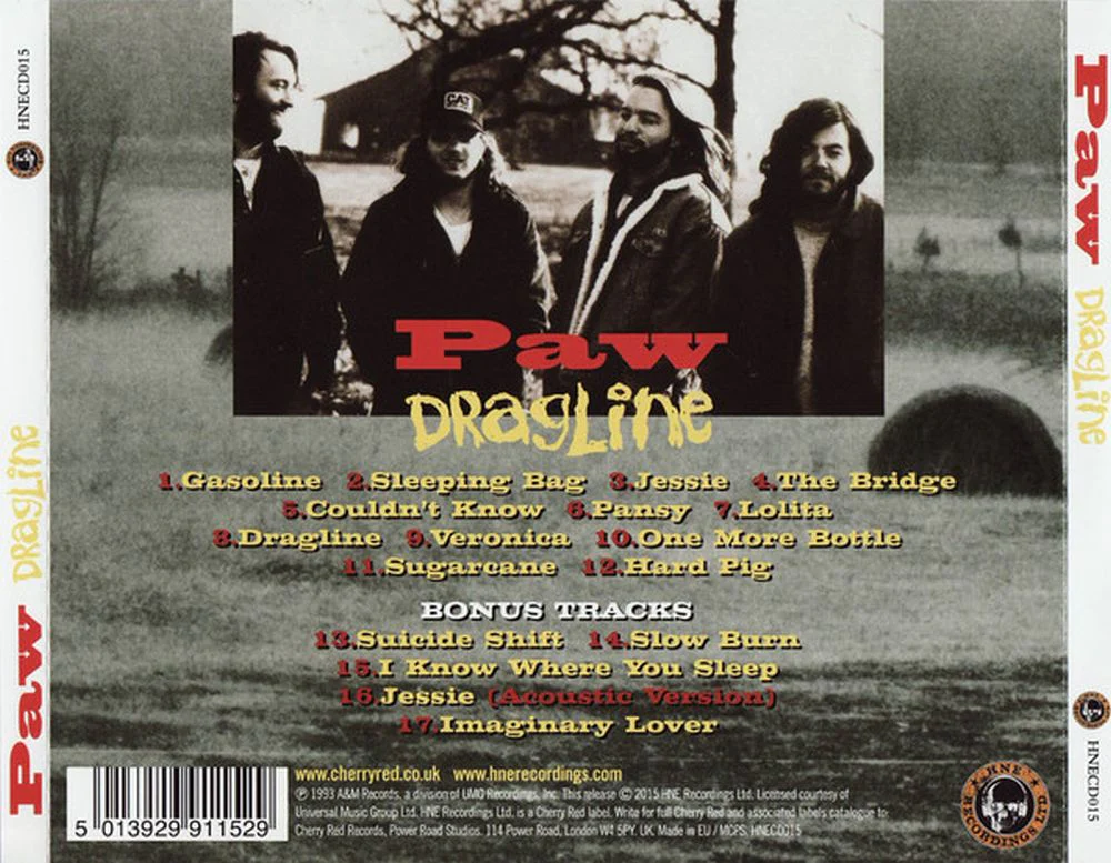 Paw - Dragline (2015 reissue w. 5 bonus tracks) - CD - New - Image 2