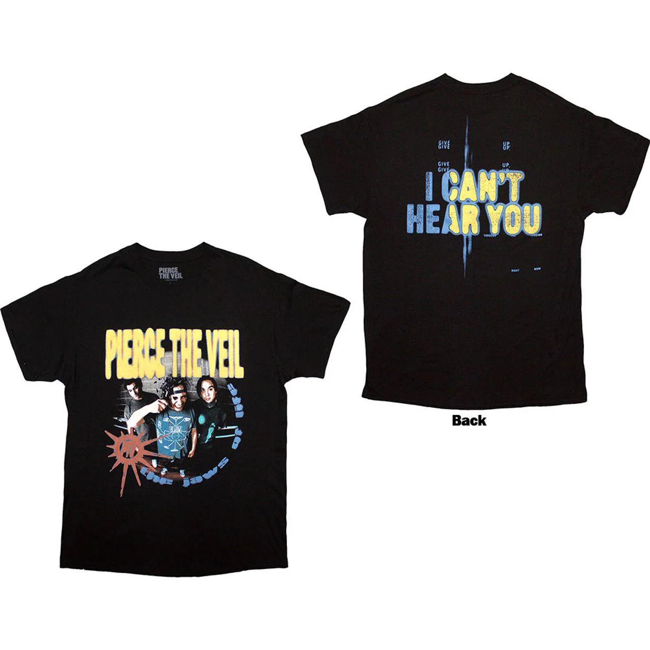 Pierce The Veil - I Can't Hear You Black Shirt - 100% Official Merchandise