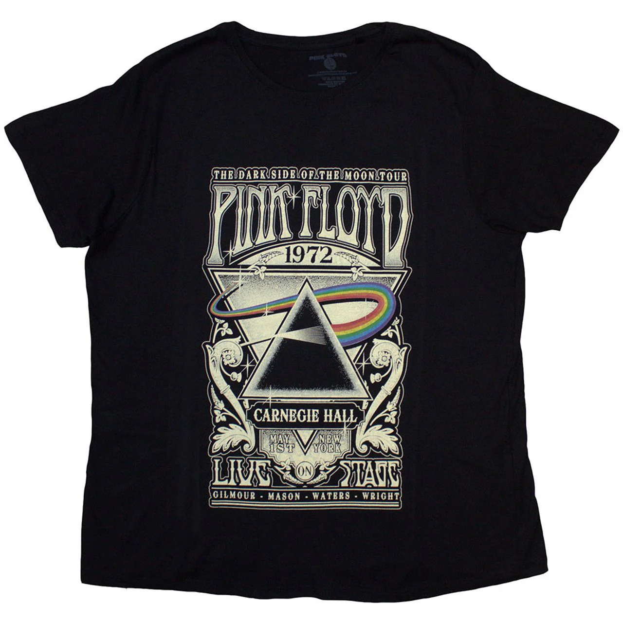 Pink Floyd - Carnegie Hall Womens Fitted Black Shirt - 100% Official Merchandise