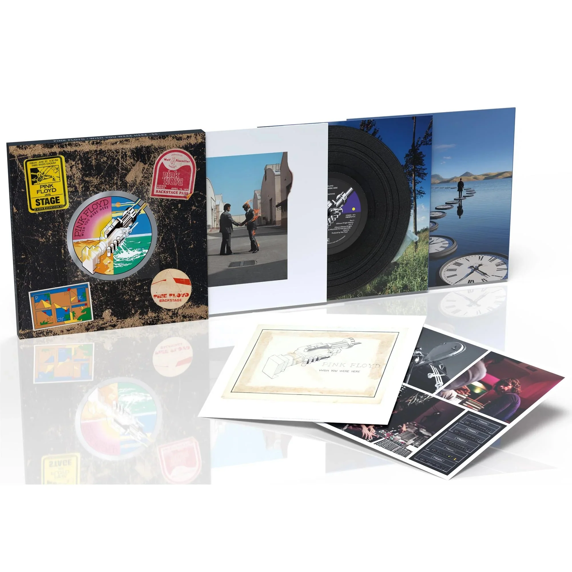 Pink Floyd - Wish You Were Here 50 (2025 50th Anniversary 3LP Black vinyl reissue with slipcase) - Vinyl - New