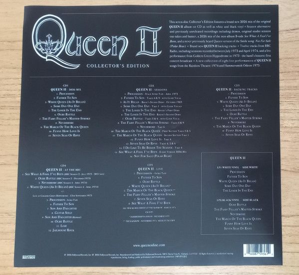 Queen - Queen II (2026 Deluxe 5CD/2LP Box Set w. 112 pg. book and art prints) - CD - New - Image 2
