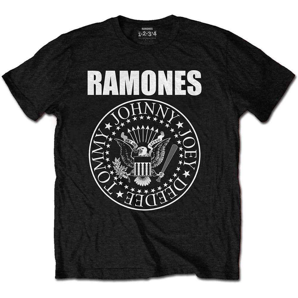 Ramones - 4XL & 5XL Presidential Seal Black Shirt - 100% Official Merchandise