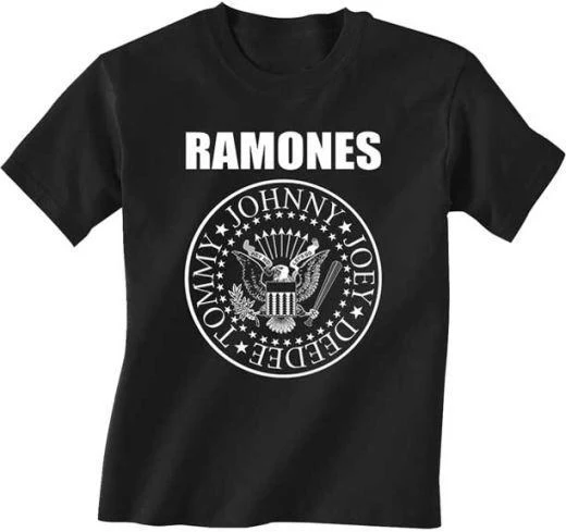 Ramones - Presidential Seal Logo Toddler and Youth Black Shirt - 100% Official Merchandise