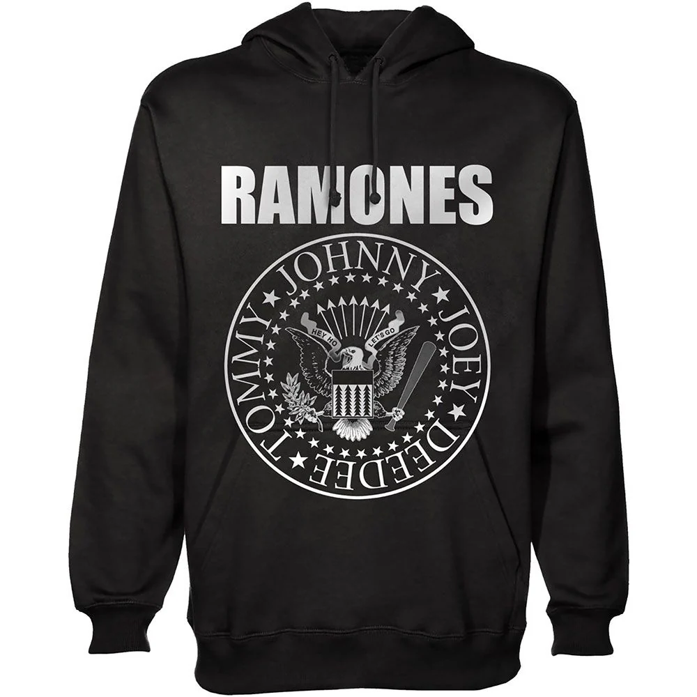 Ramones - Pullover Black Hoodie (Presidential Seal) - 100% Official Merchandise
