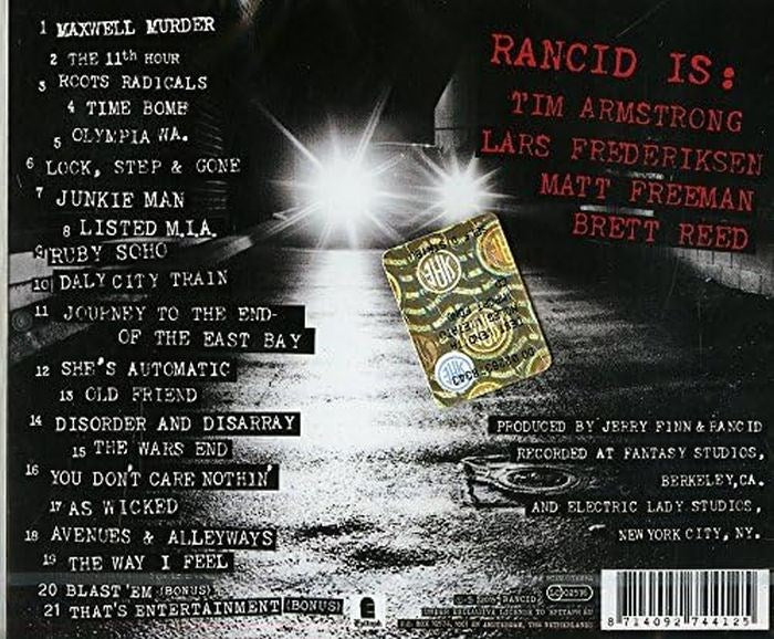 Rancid - And Out Come The Wolves (20th Ann. Remastered Reissue) - CD - New - Image 2