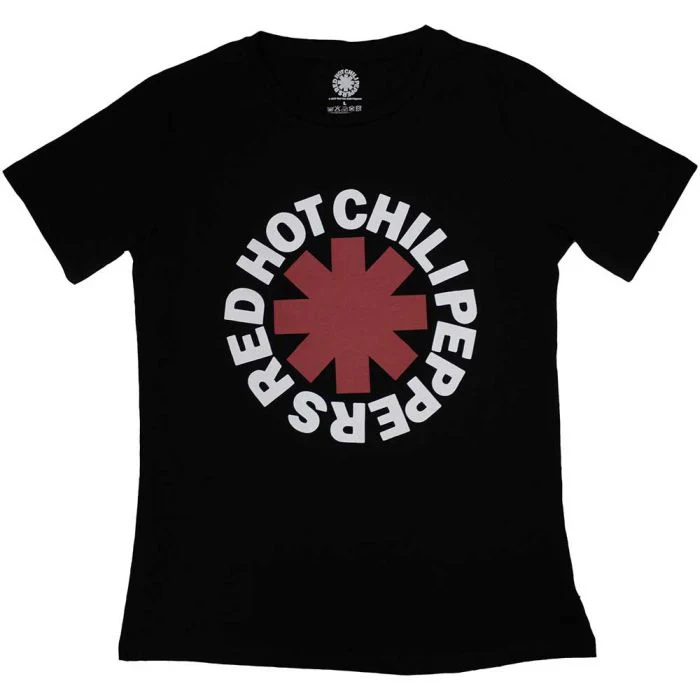 Red Hot Chili Peppers - Asterisk Womens Fitted Black Shirt - 100% Official Merchandise