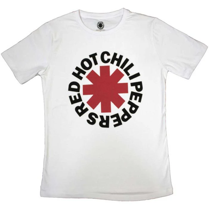 Red Hot Chili Peppers - Asterisk Womens Fitted White Shirt - 100% Official Merchandise