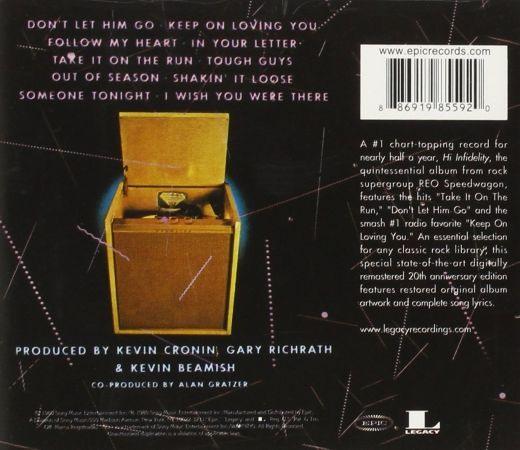 REO Speedwagon - Hi Infidelity (20th Ann. Ed. rem.) - CD - New - Image 2