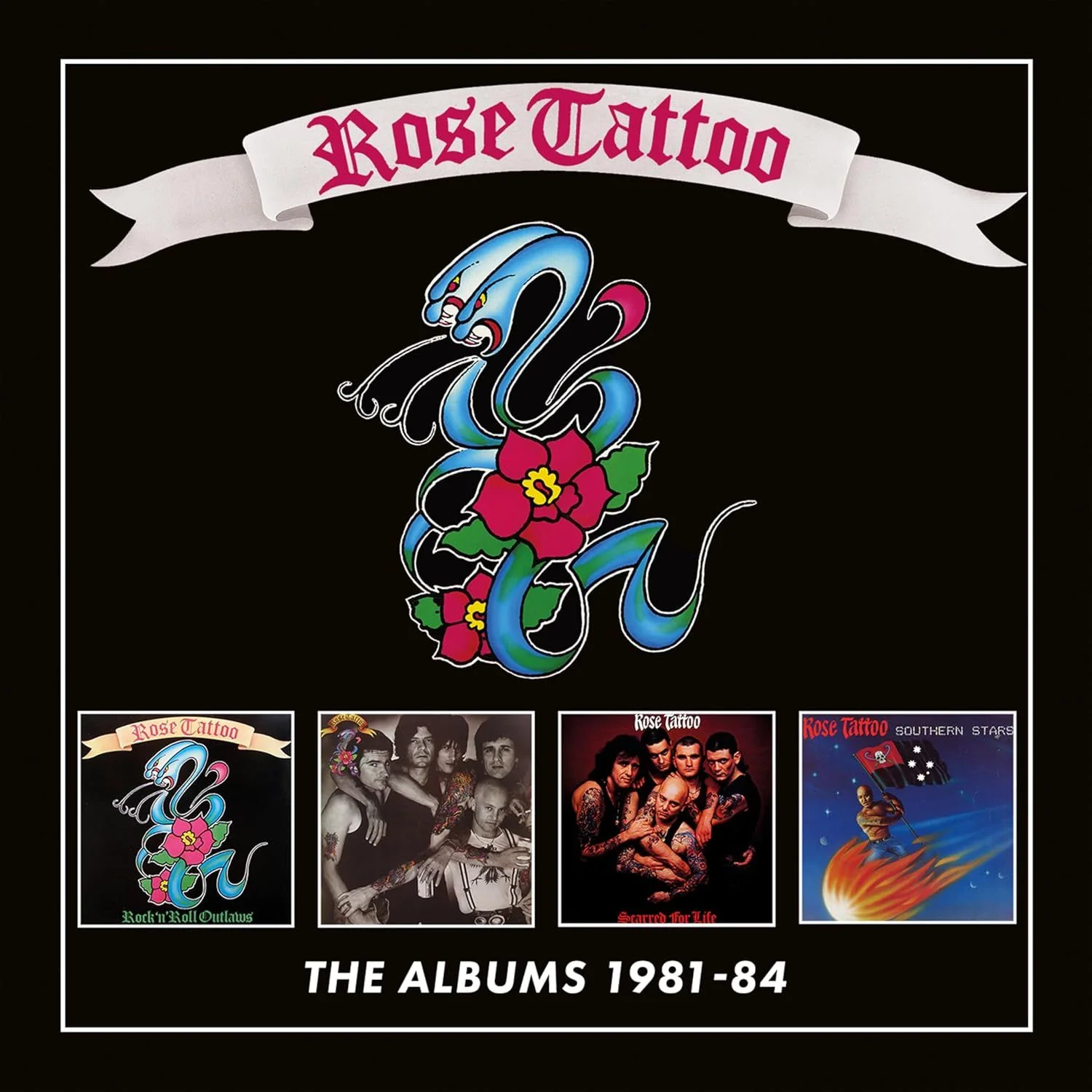 Rose Tattoo - Albums 1981-84, The (Rock 'N' Roll Outlaws/Assault & Battery/Scarred For Life/Southern Stars) (4CD Box Set) - CD - New