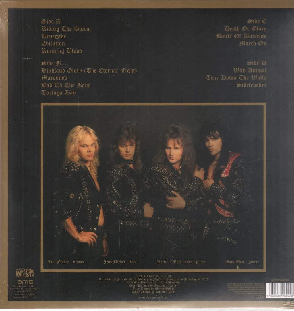 Running Wild - Death Or Glory (2017 180g 2LP gatefold reissue with bonus tracks) - Vinyl - New - Image 2